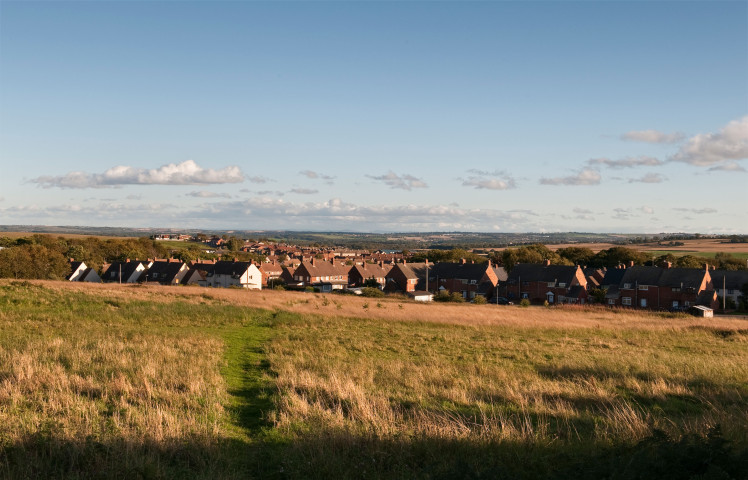 The old pit village of Ushaw Moor, County Durham, UK. Image shot 2011. Exact date unknown.