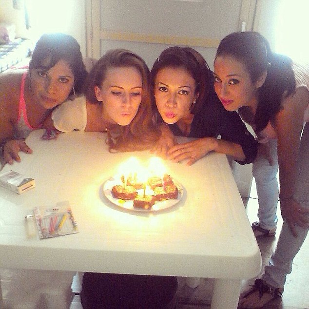 Michaella celebrating her birthday in prison.jpg