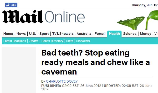 Dailymail像穴居人一样