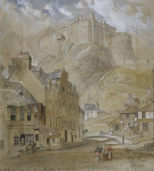Western-end-of-Grassmarket-painted-in-1845