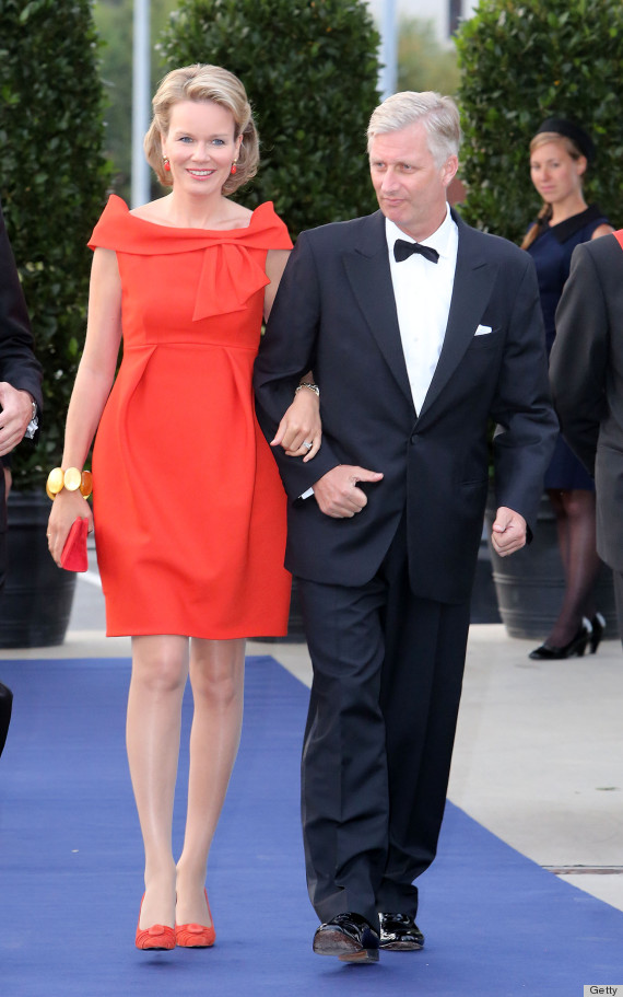 KORTRIJK, BELGIUM - SEPTEMBER 20: Princess Mathilde and Prince Philippe of Belgium attend a Gala for the King Baudouin Foundation at Kortrijk Expo Hallen at on September 20, 2012 in Kortrijk, Belgium. (Photo by Mark Renders/Getty Images)