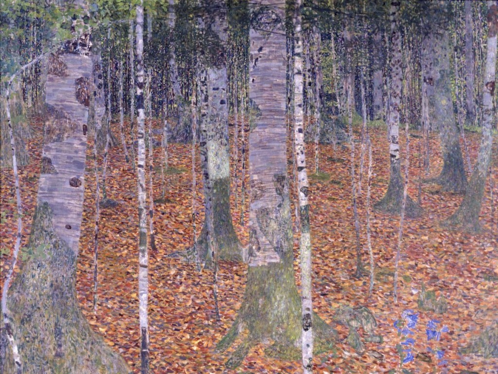 搜集艺术品Gustav Klimt 1903 创作的“桦树森林”也是他的收藏之一