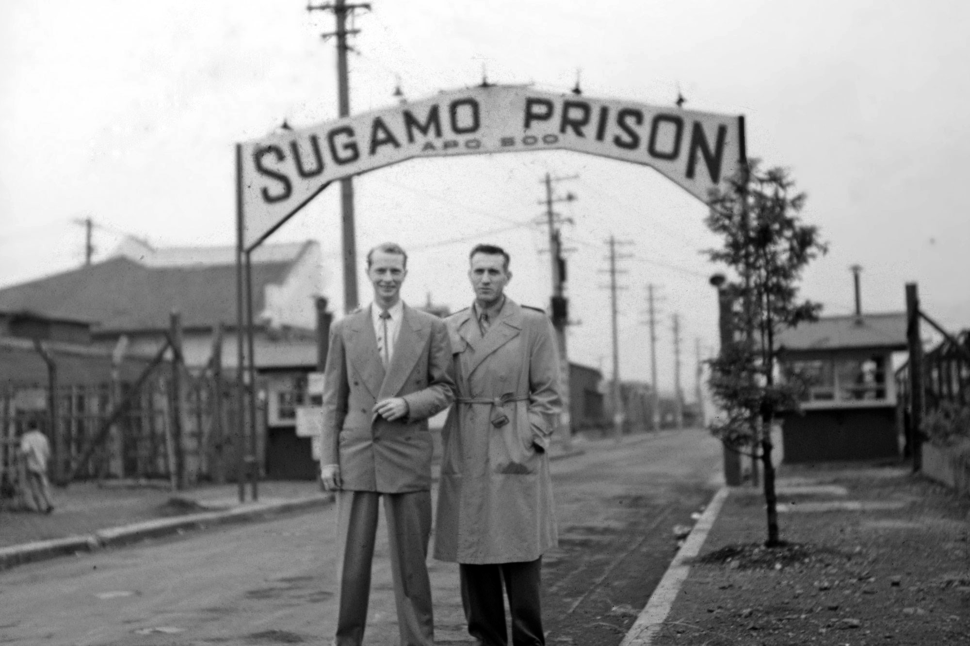 Initially refusing to ever set foot in Japan again, Louie Zamperini relented. Among other places, he visited men charged with war crimes who were being held at Sugamo Prison. He forgave all the men who had harmed him while Zamp was a POW. Image online, courtesy Louis Zamperini.