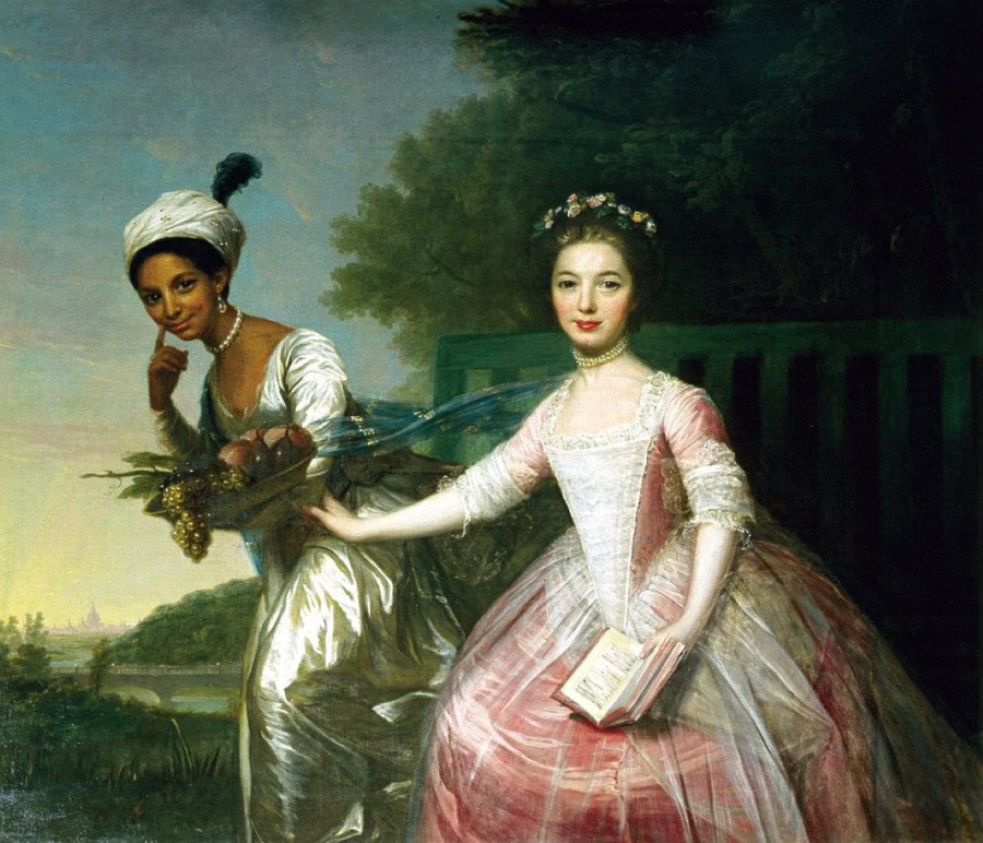 Lady Elizabeth Murray and Dido Belle, once attributed to Zoffany