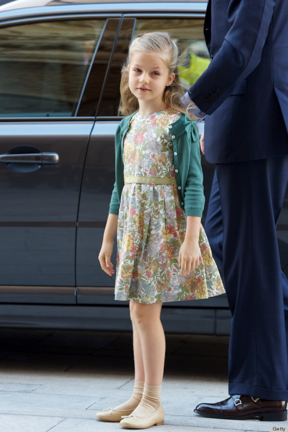 PALMA DE MALLORCA, SPAIN - MARCH 31: Princess Leonor of Spain attends Easter Mass at the Cathedral of Palma de Mallorca on March 31, 2013 in Palma de Mallorca, Spain. (Photo by Carlos Alvarez/Getty Images)