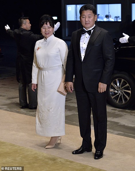 蒙古总理Ukhnaa Khurelsukh及其妻子