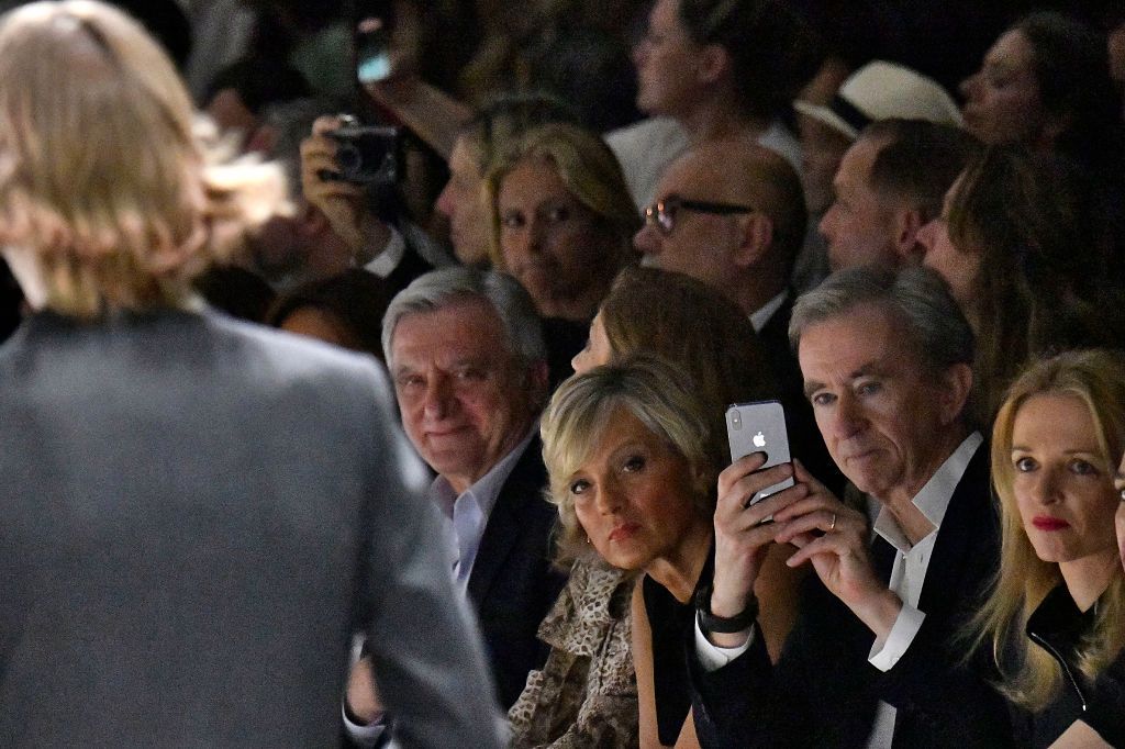PARIS, FRANCE - JUNE 23: Bernard Arnault during the Celine Menswear Spring Summer 2020 fashion show as part of Paris Fashion Week on June 23, 2019 in Paris, France. (Photo by Victor VIRGILE/Gamma-Rapho via Getty Images)