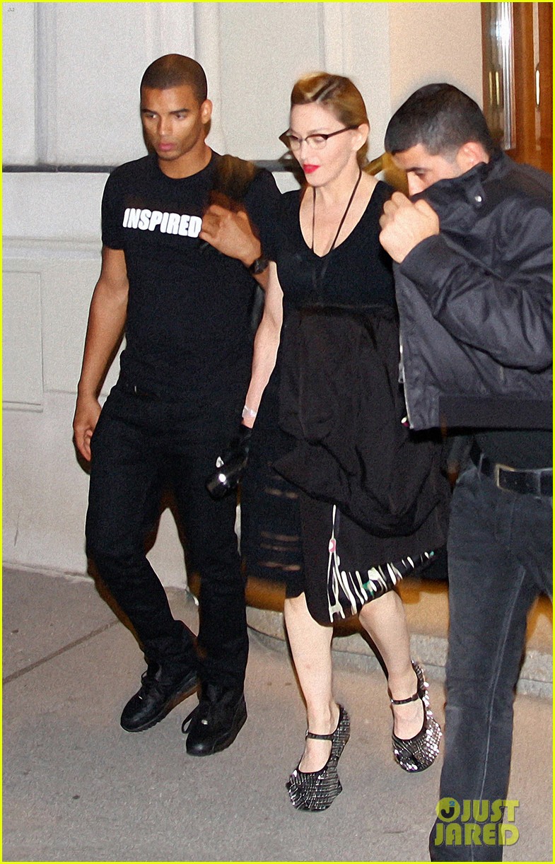 July 31, 2012: Madonna and her boyfriend Brahim Zaibat are seen out in Vienna today. Madonna is wearing interesting shoes that have no heel. Mandatory Credit: Famous/ACE/INFphoto.com Ref: infusny-220