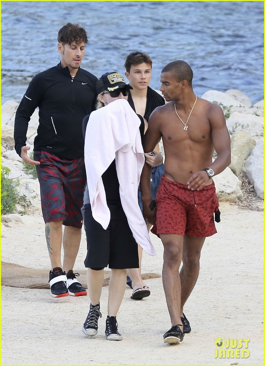 madonna-shirtless-brahim-zaibat-vacation-with-her-kids-17